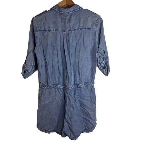 NWT Velvet Heart Womens Denim Short Sleeve Romper Size Small Casual Flattering - Picture 2 of 6